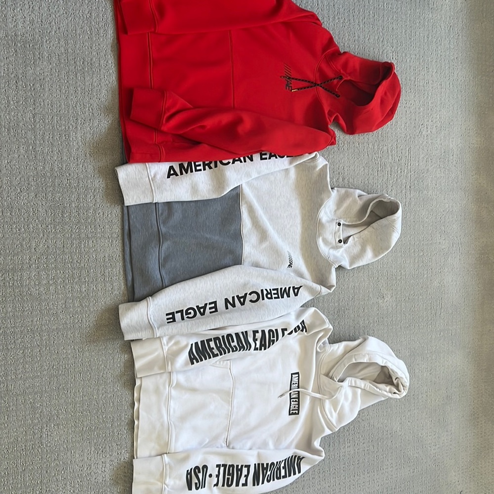 American Eagle - 3 Hoodie Bundle, Size L